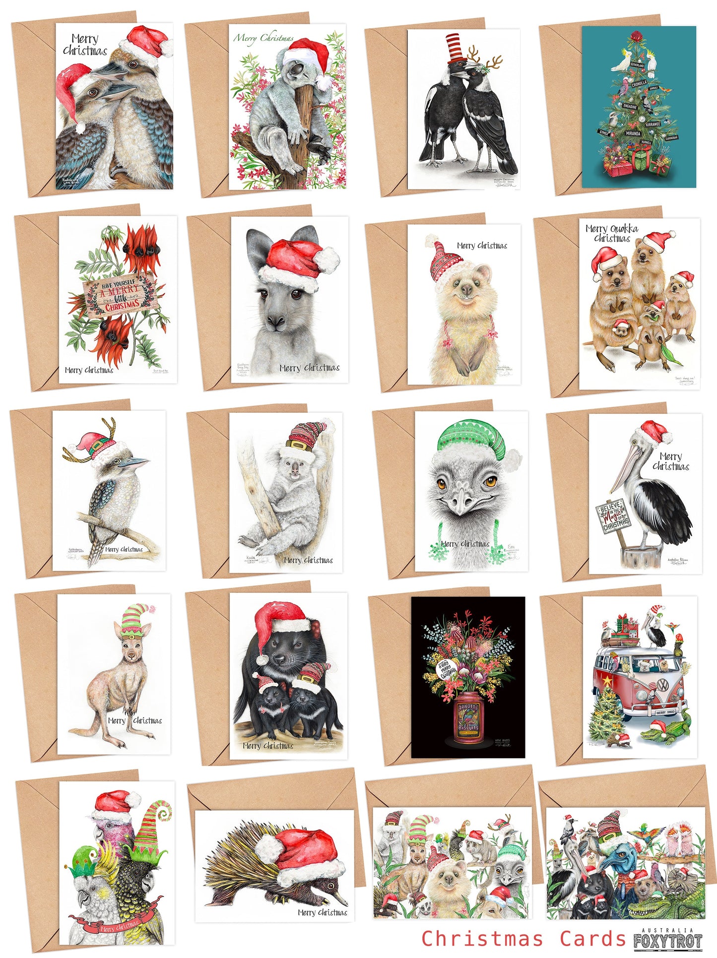 Christmas Wombats Card