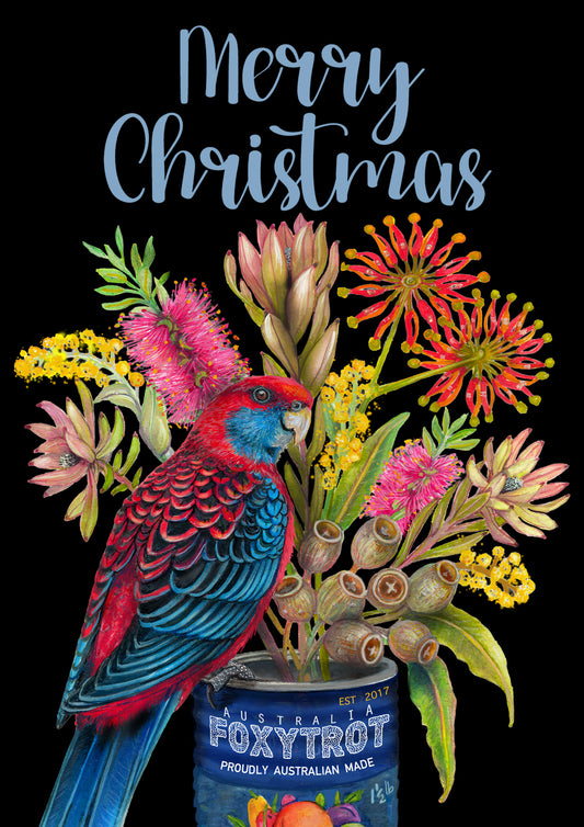 Christmas Crimson Rosella Card