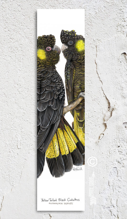 Yellow Tailed Black Cockatoo Bookmark