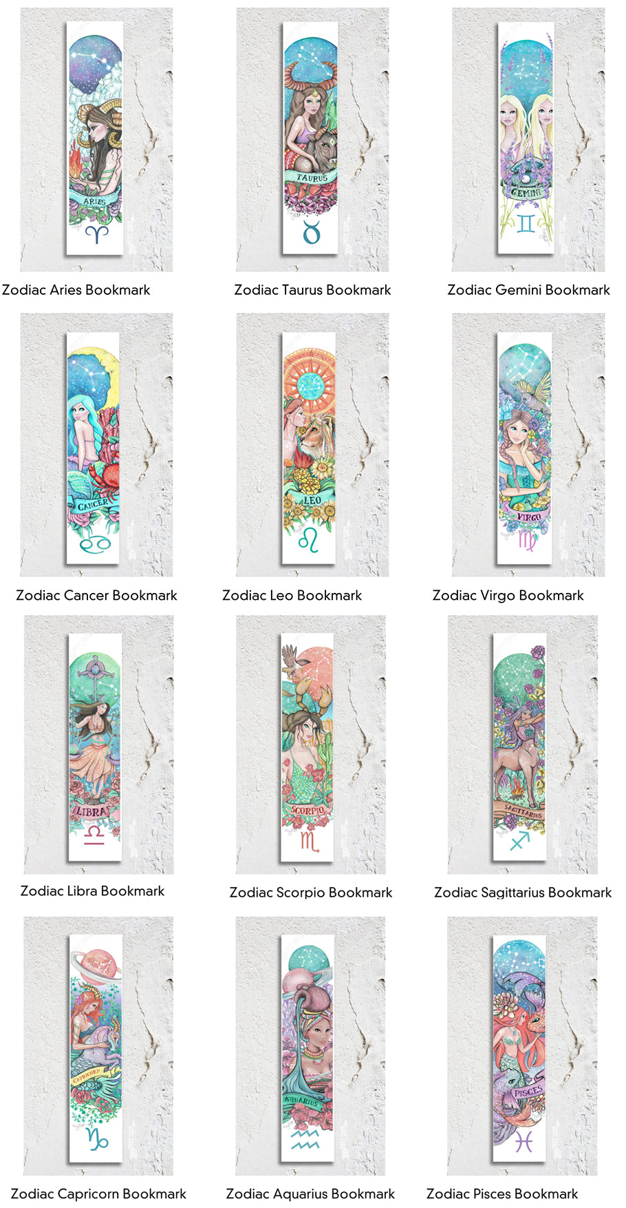 Zodiac Pisces Bookmark