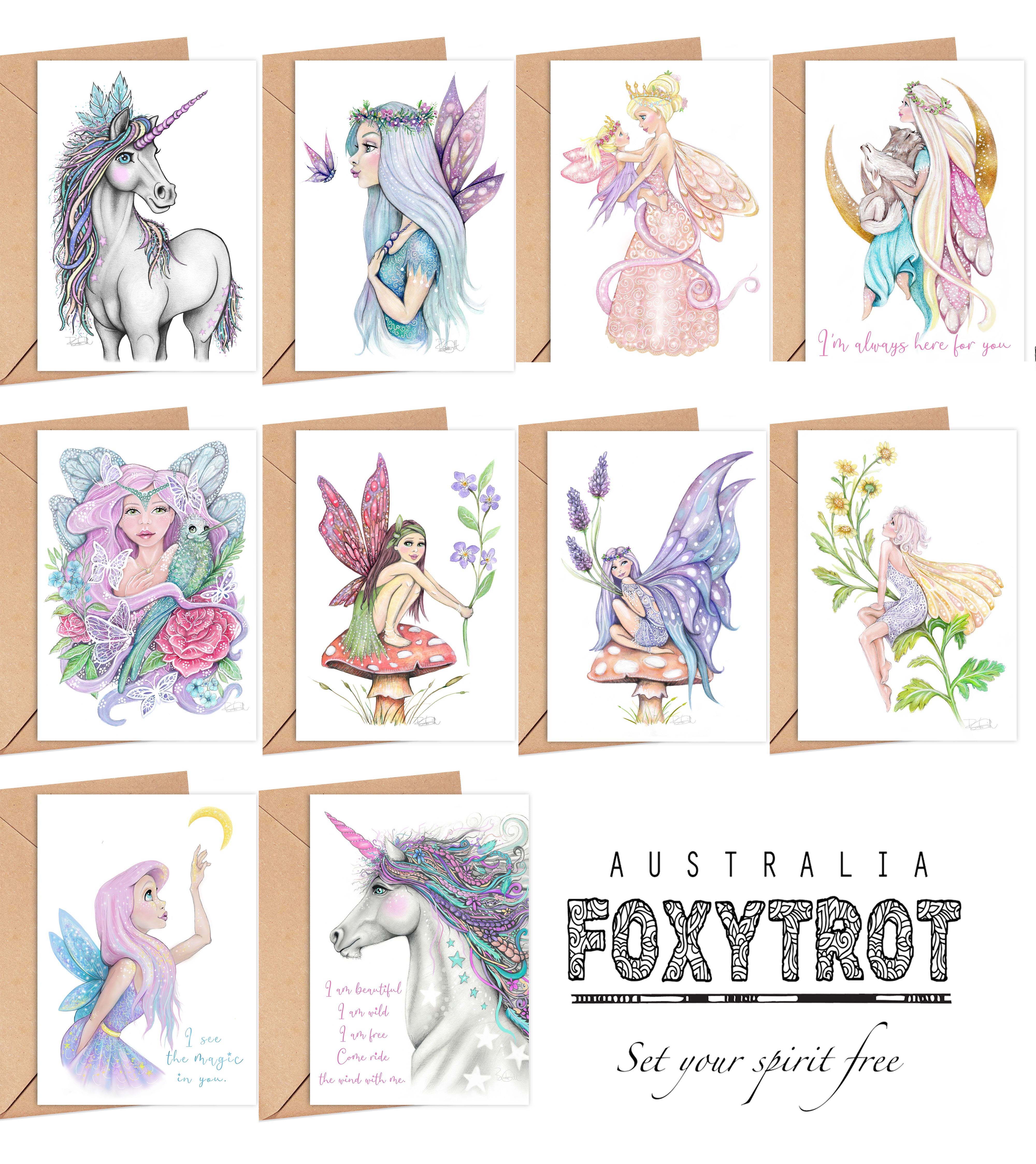 10 Pack Mythical Creatures Gift Cards