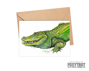 Saltwater Crocodile Card