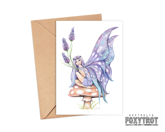 Lavender Fairy Card