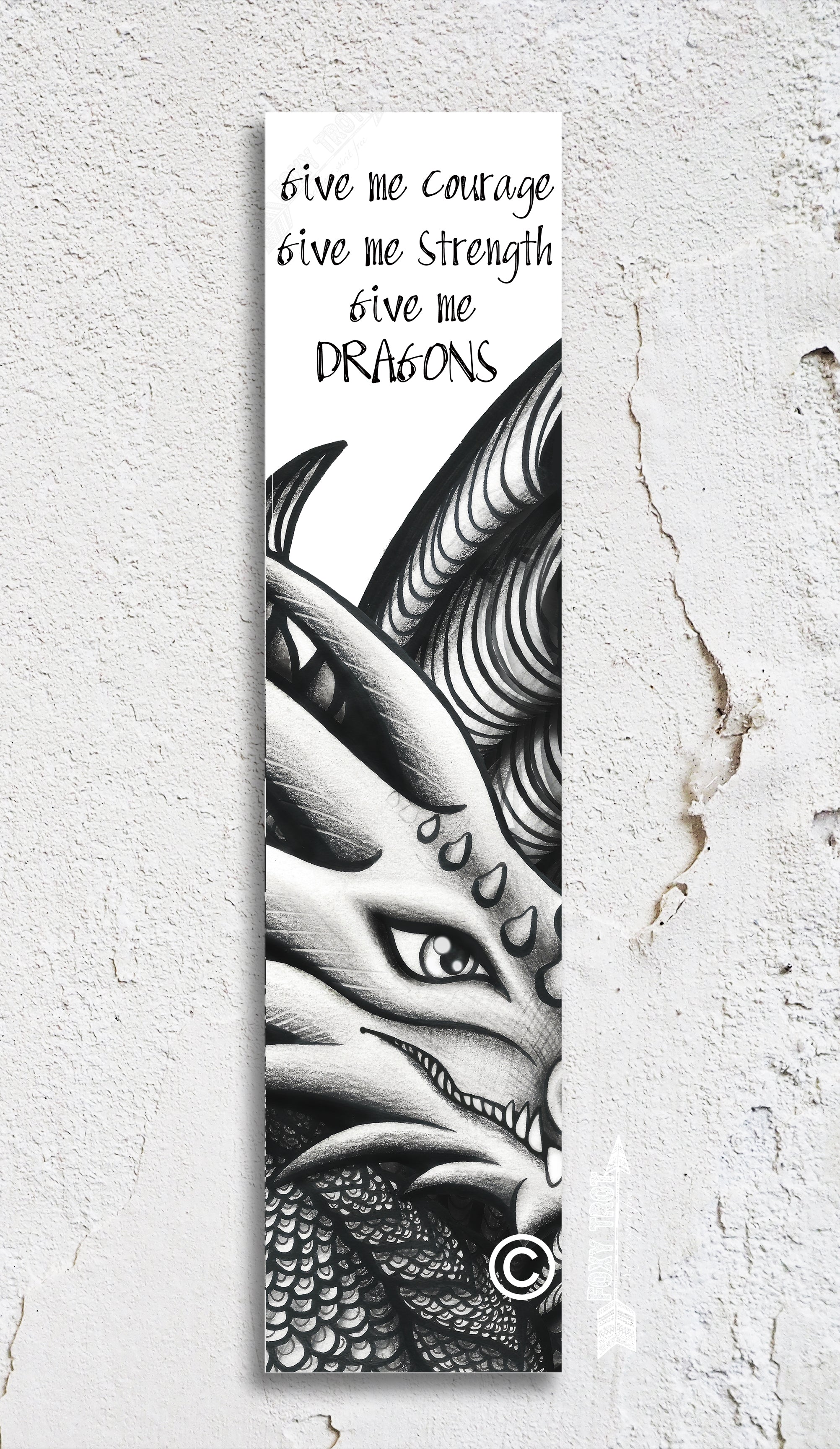 Dragon Inspirational Bookmark