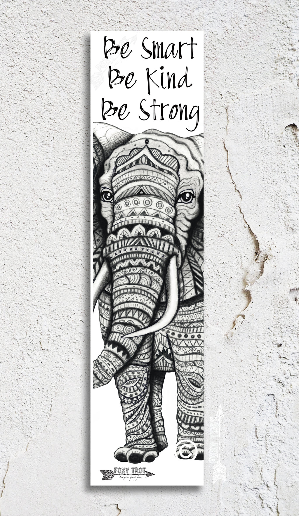 Elephant Inspirational Bookmark