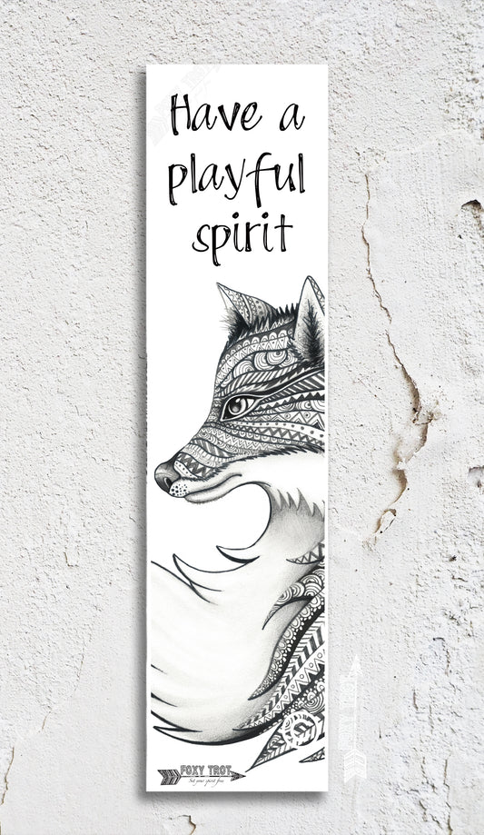 Fox Inspirational Bookmark