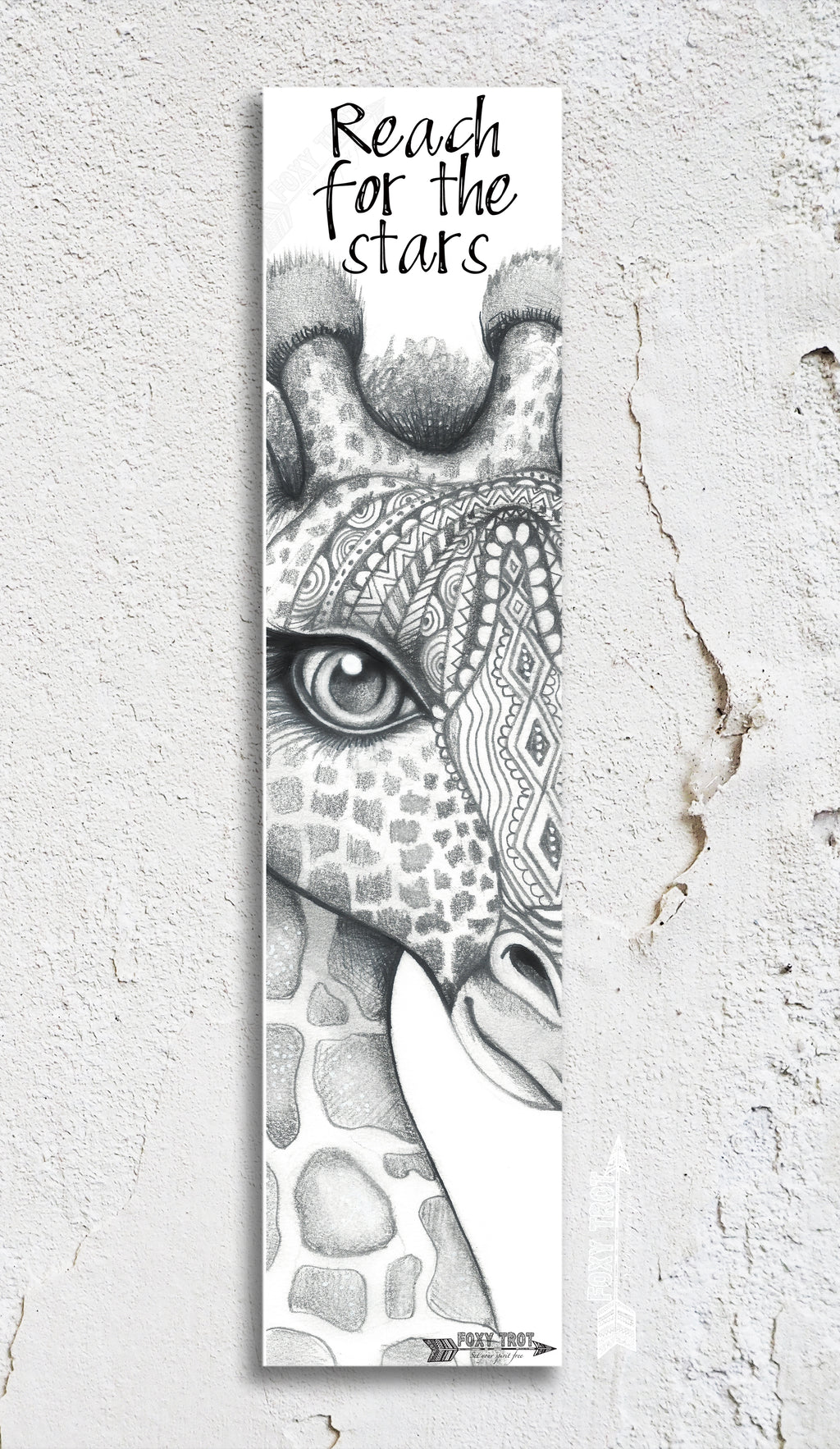 Giraffe Inspirational Bookmark