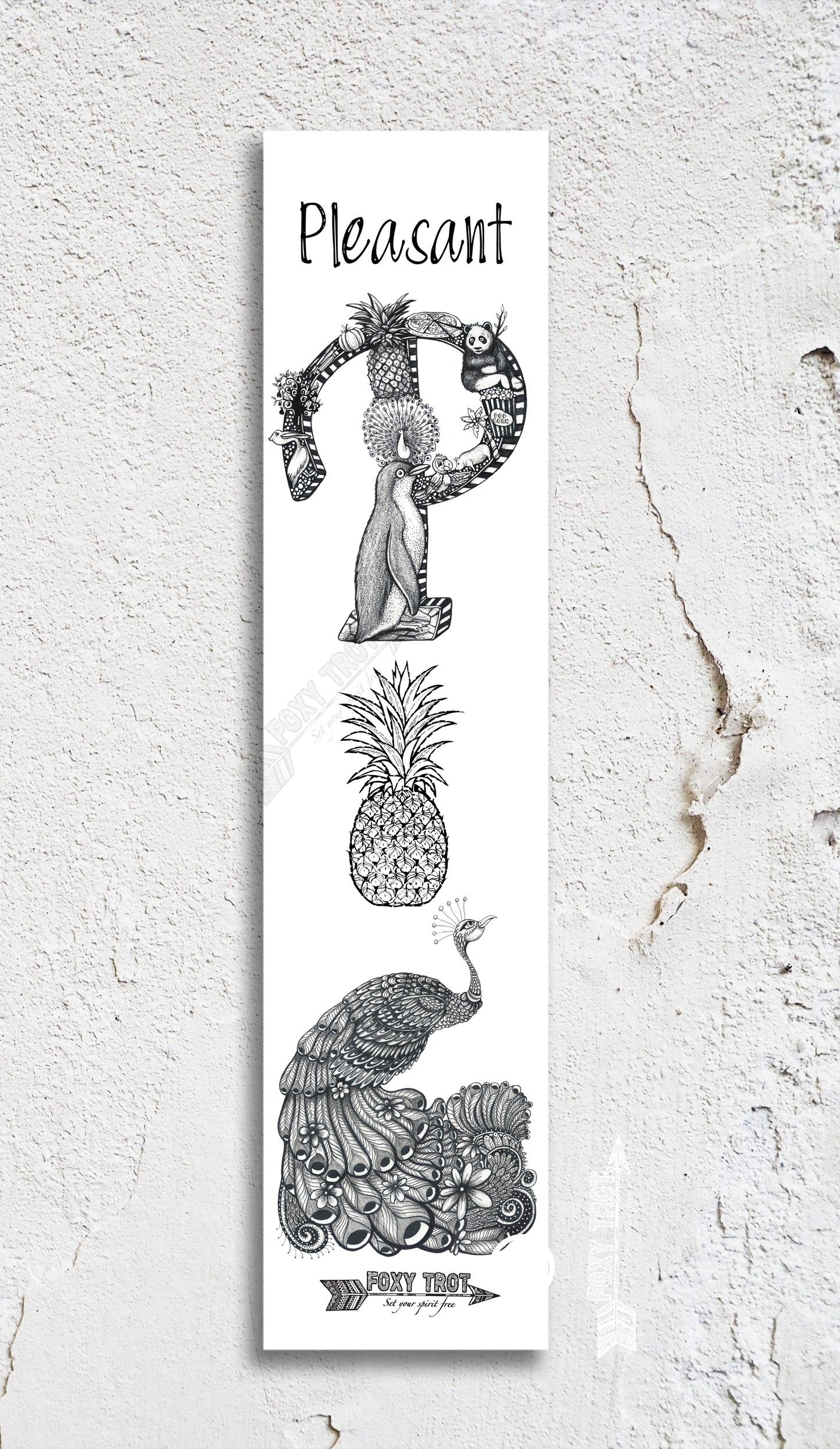 Inspirational Alphabet Bookmark P