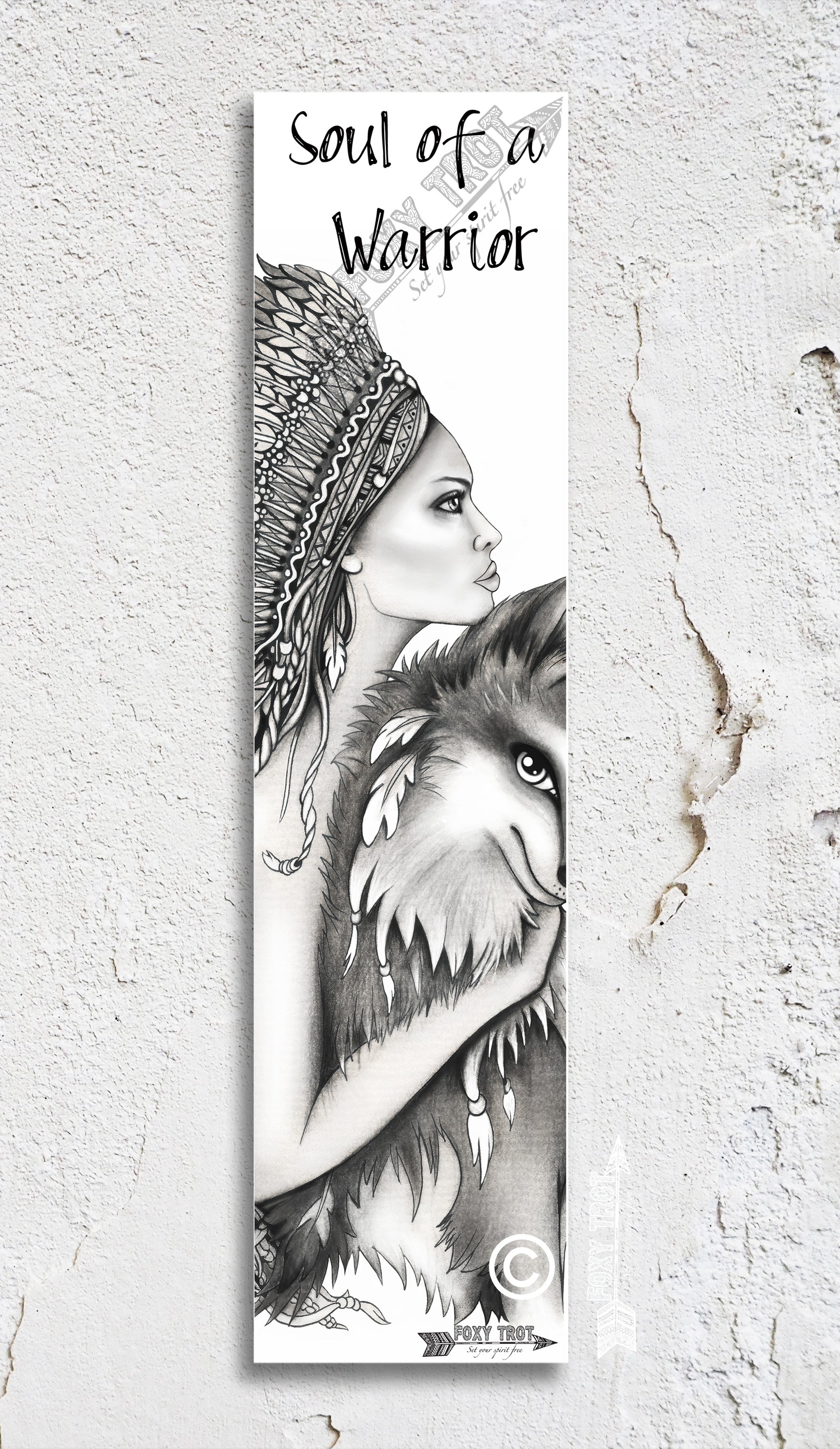 Soul Of A Warrior Inspirational Bookmark