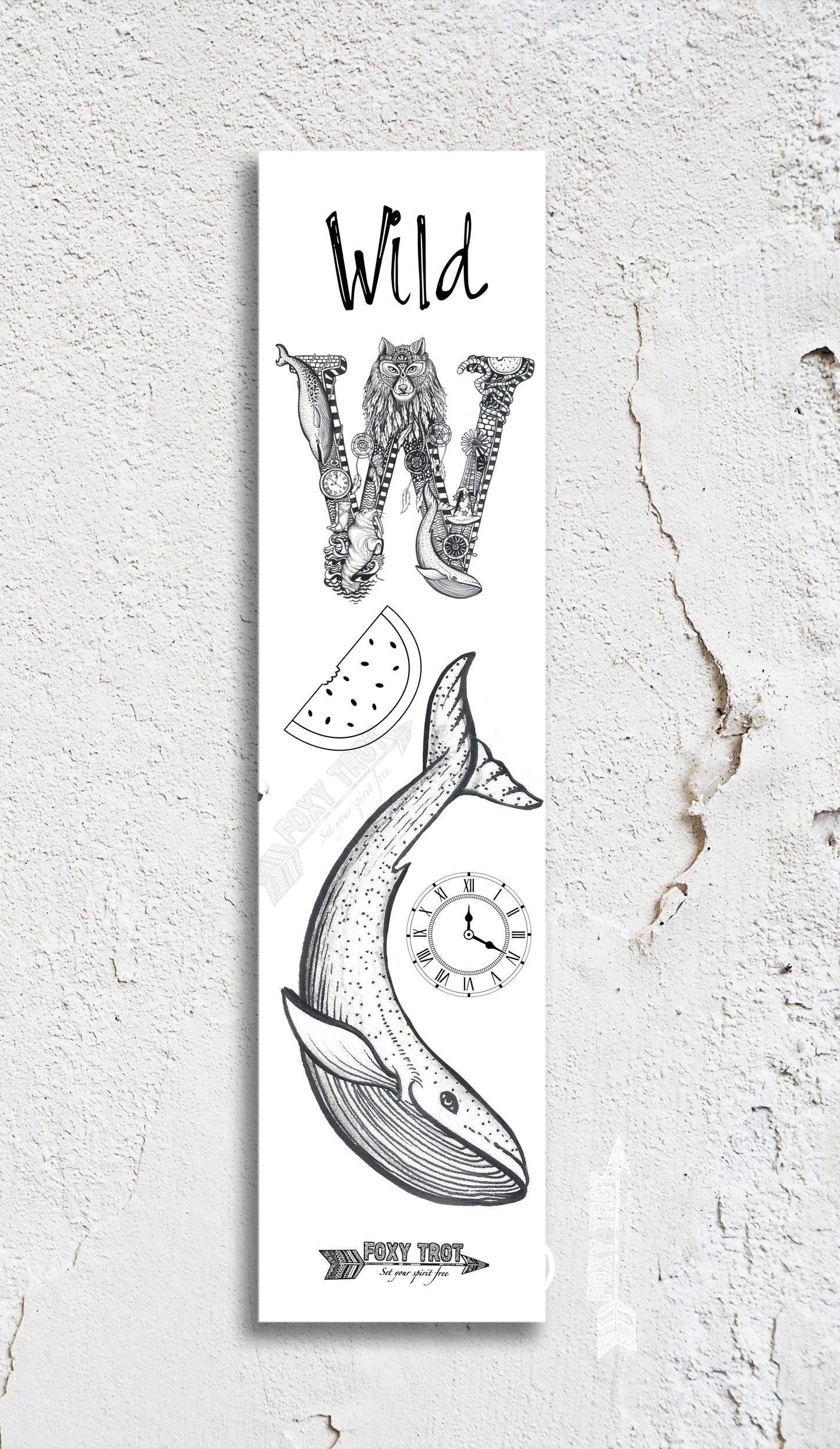 Inspirational Alphabet Bookmark W