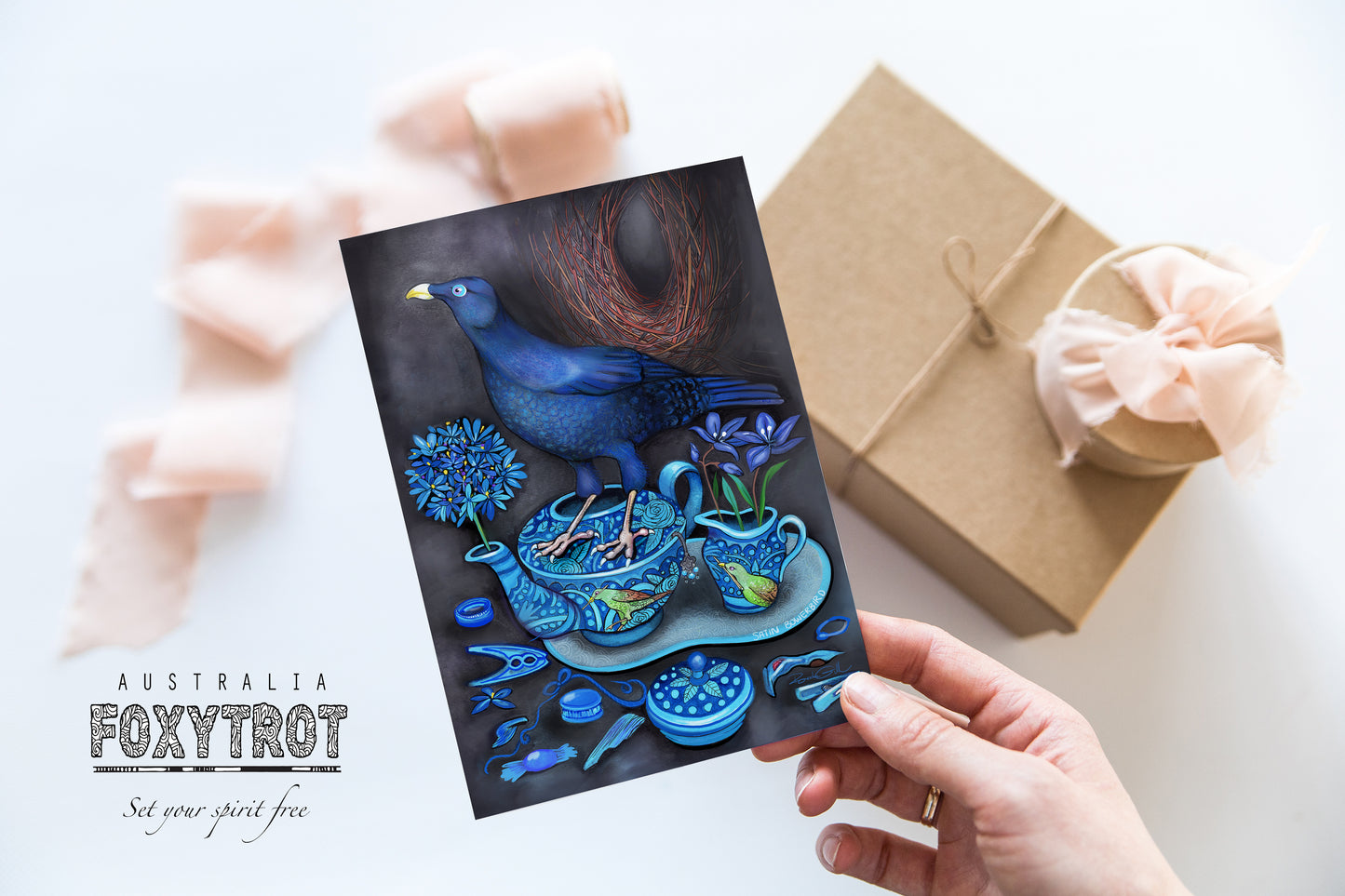 Satin Bowerbird Card