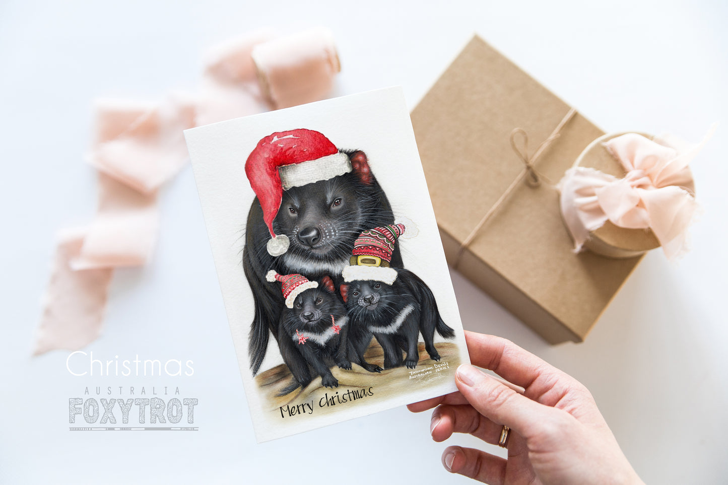 Christmas Tasmanian Devils Card