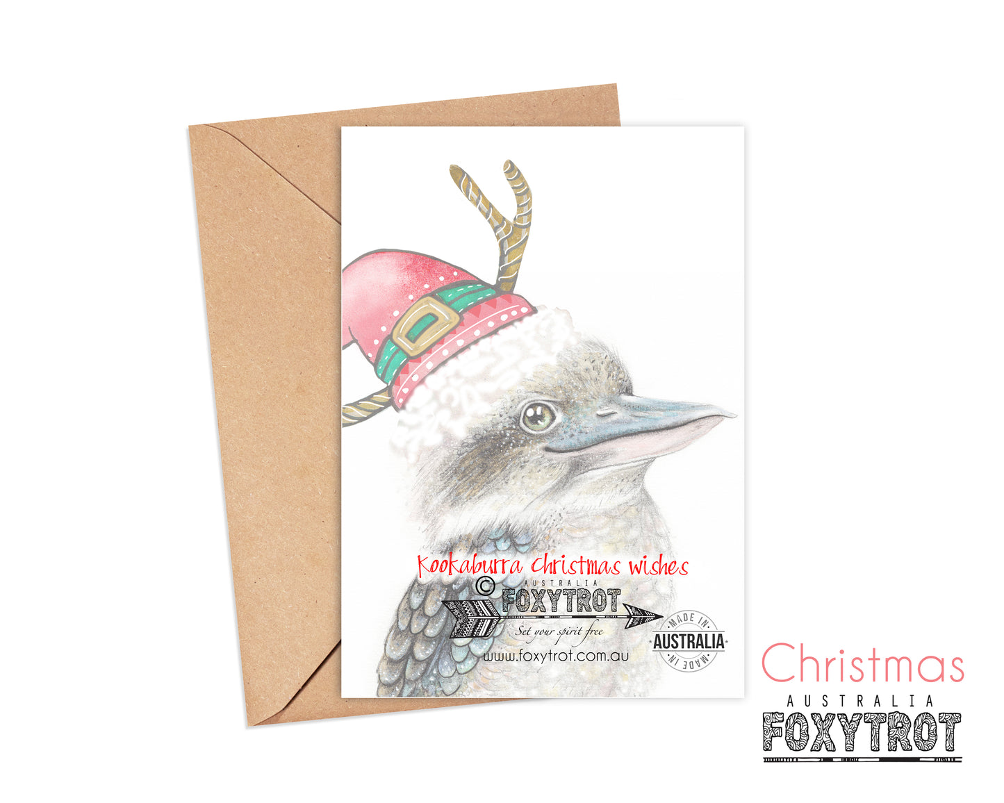 Kookaburra Christmas Card