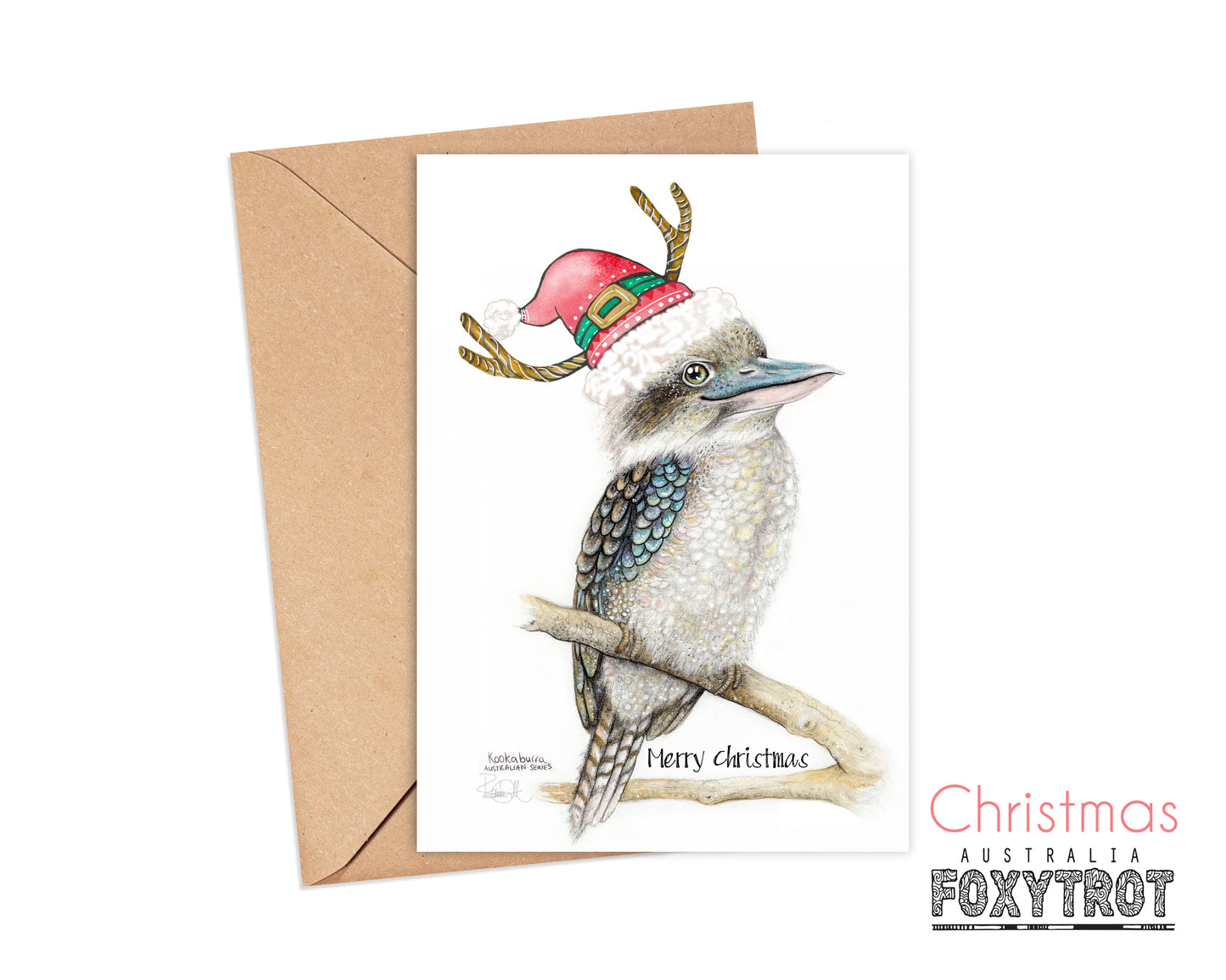 Kookaburra Christmas Card
