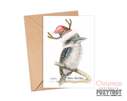 Kookaburra Christmas Card