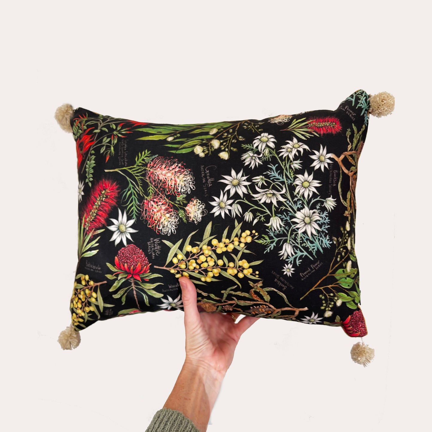 Australian Botanics Pom Pom Cushion Small