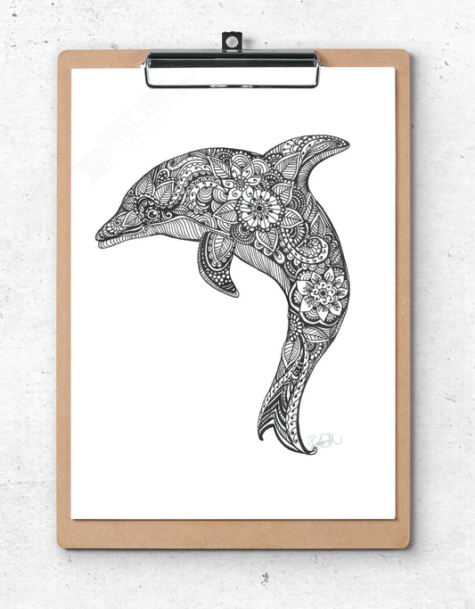 Dolphin Monochrome