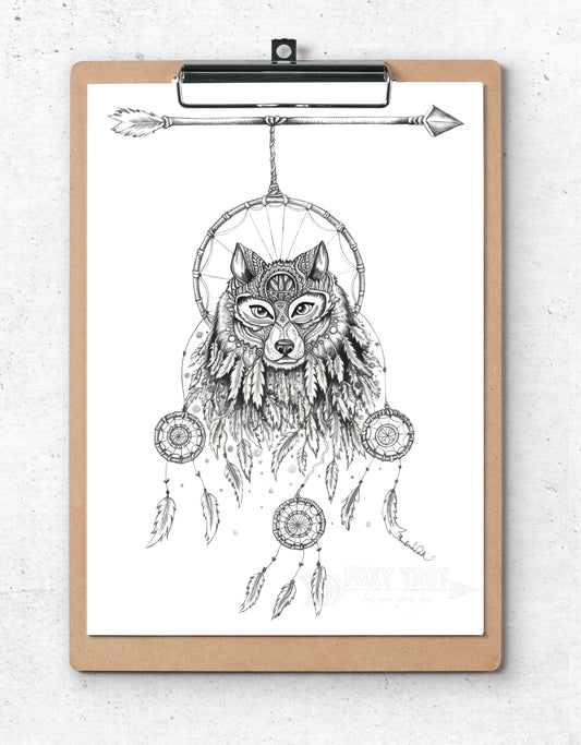 Dreamcatcher Wolf