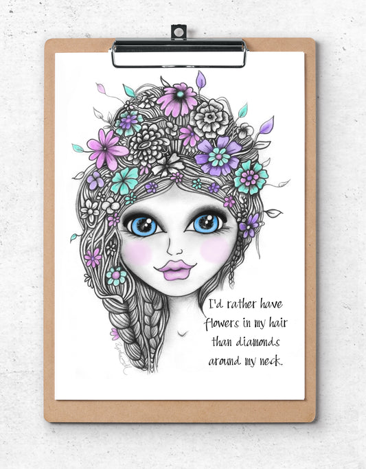 Flowers in Her Hair