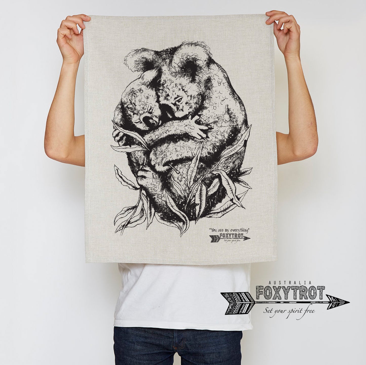 "You are my everything" Koala Tea Towel