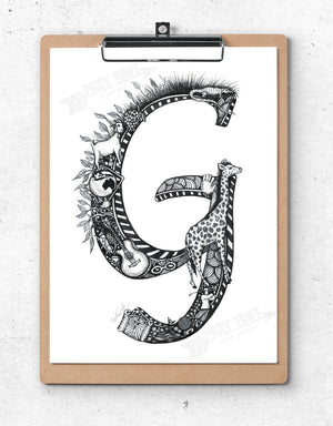 Inspirational Alphabet Bookmark G