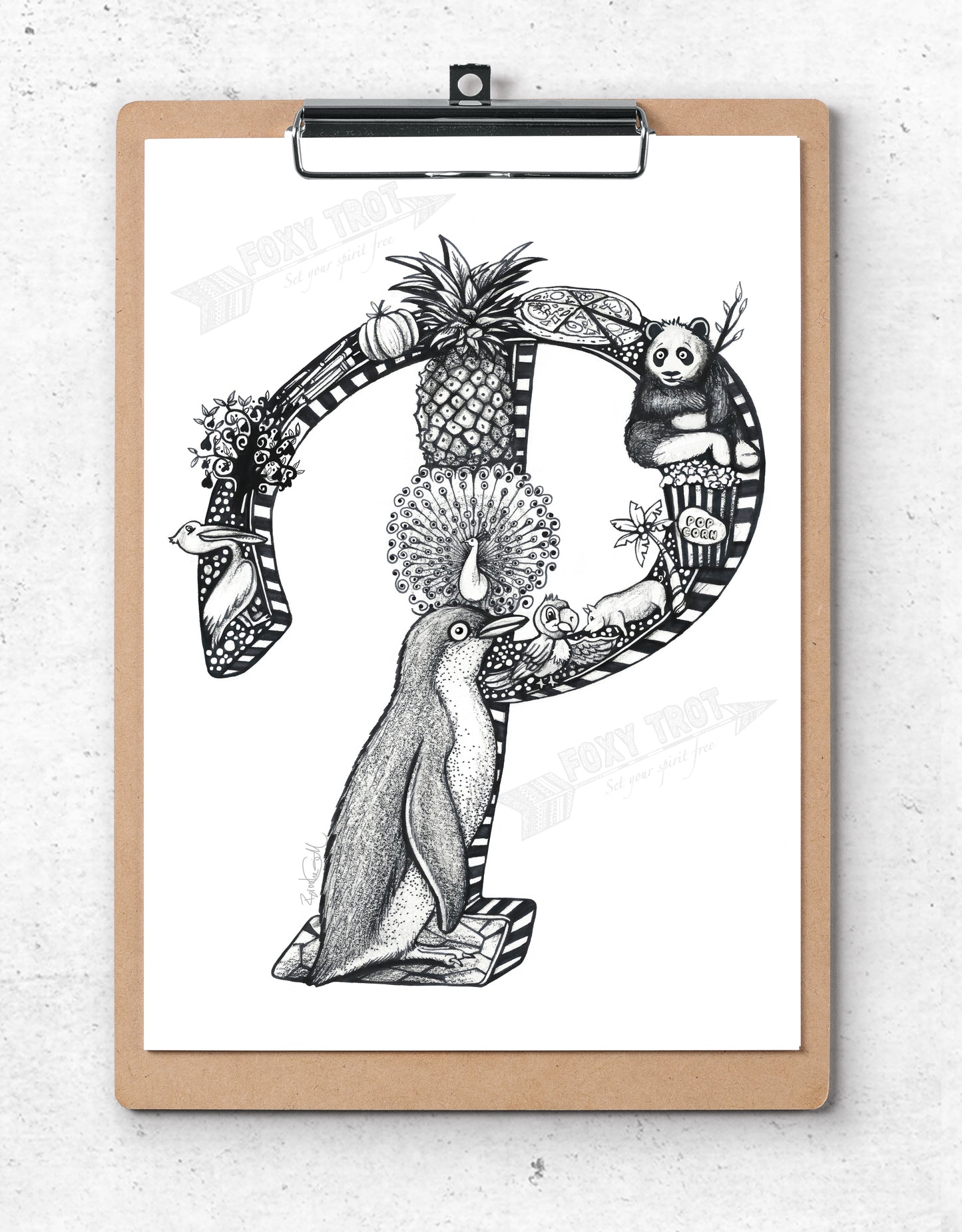 Inspirational Alphabet Bookmark P