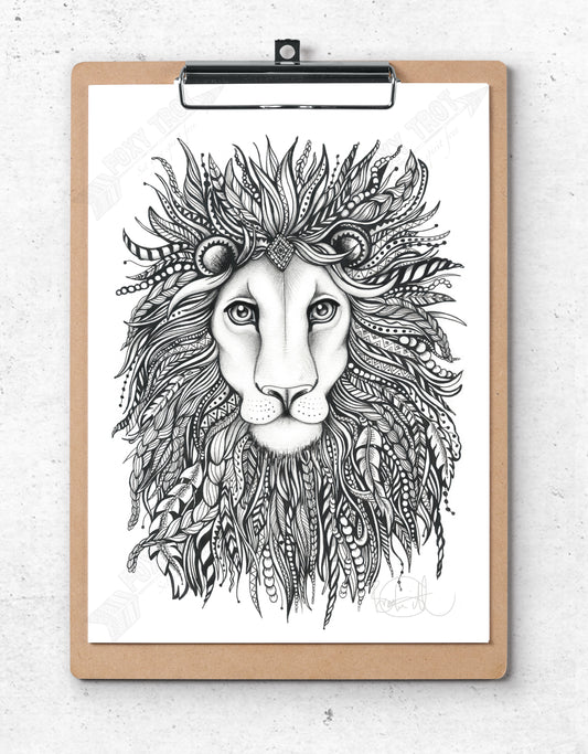 Lion Monochrome
