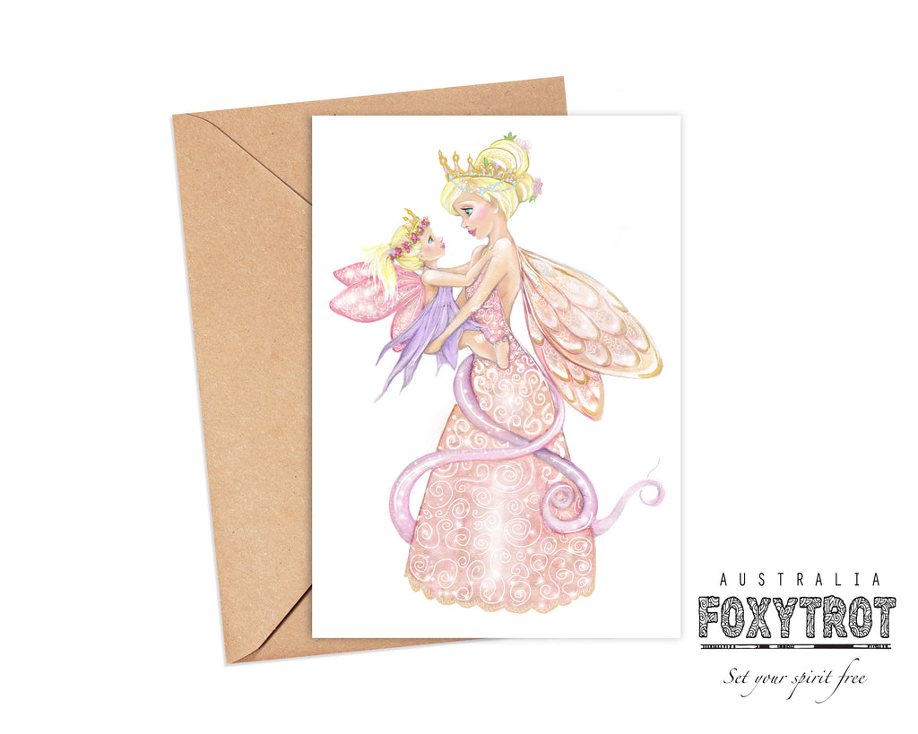 Princess and Queen Fairy Card