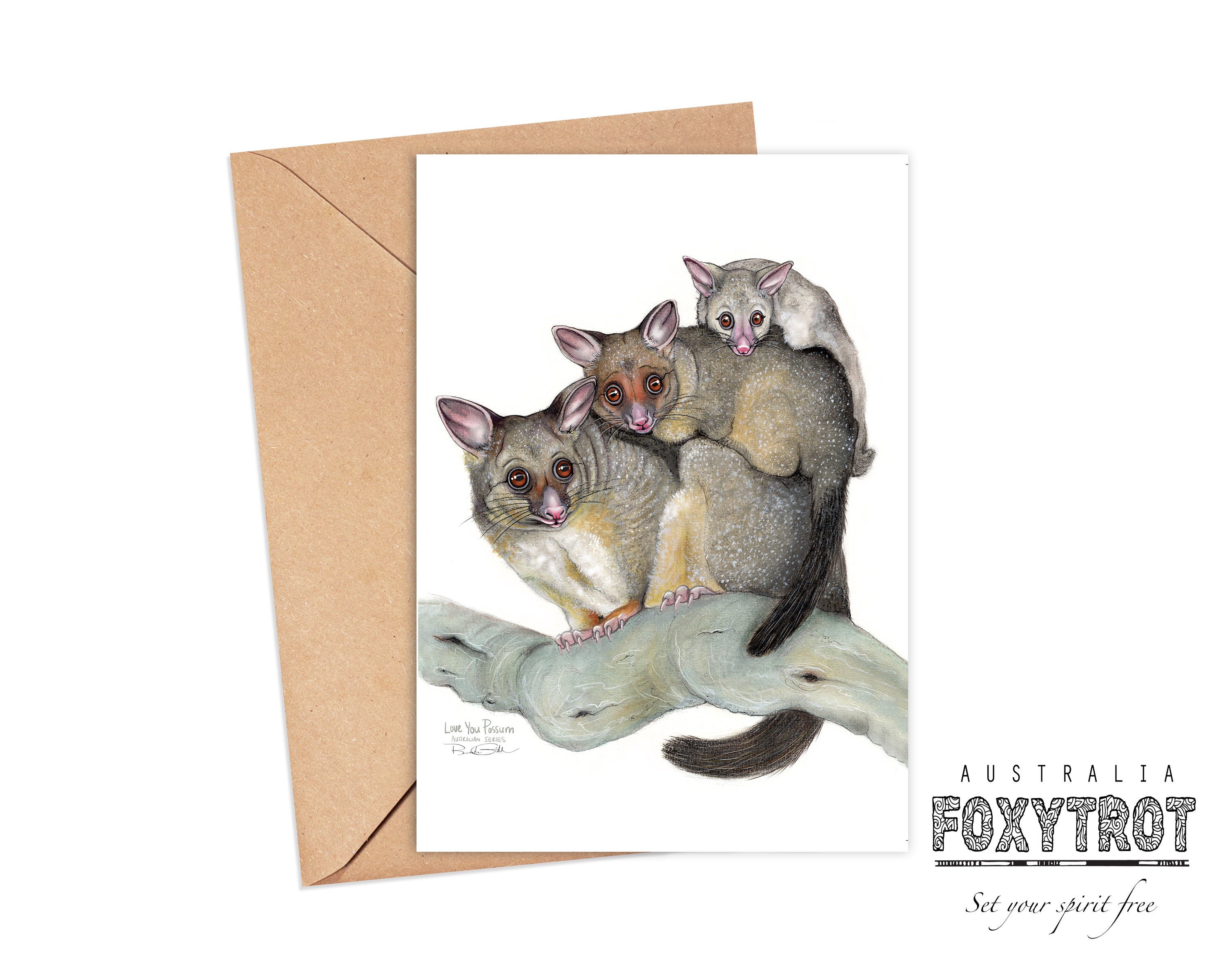 Love You Possum Card