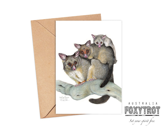 Love You Possum Card